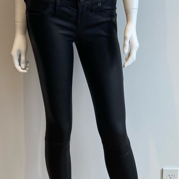 True Religion Vintage Real Leather Jeans Sz 25 - Picture 3 of 16